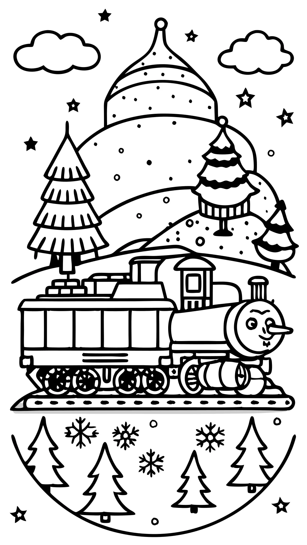 coloring pages for polar express